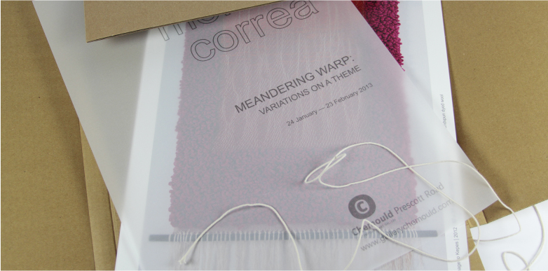 ART BOOK PRINTER - MONIKA CORREA – MEANDERING WARP