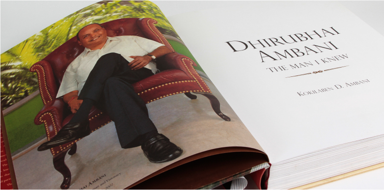 HARD COVER BOOK - DHIRUBHAI AMBANI – THE MAN I KNEW