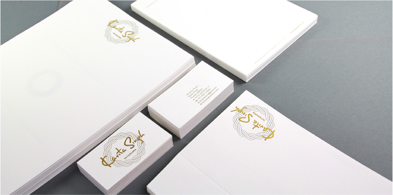 Stationery - Kavita Singh Interiors, printed at JAK Printers, Mumbai